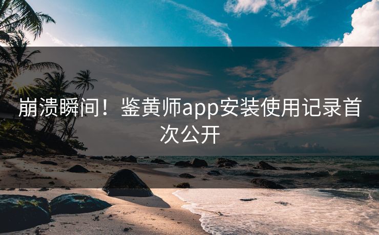 崩溃瞬间！鉴黄师app安装使用记录首次公开